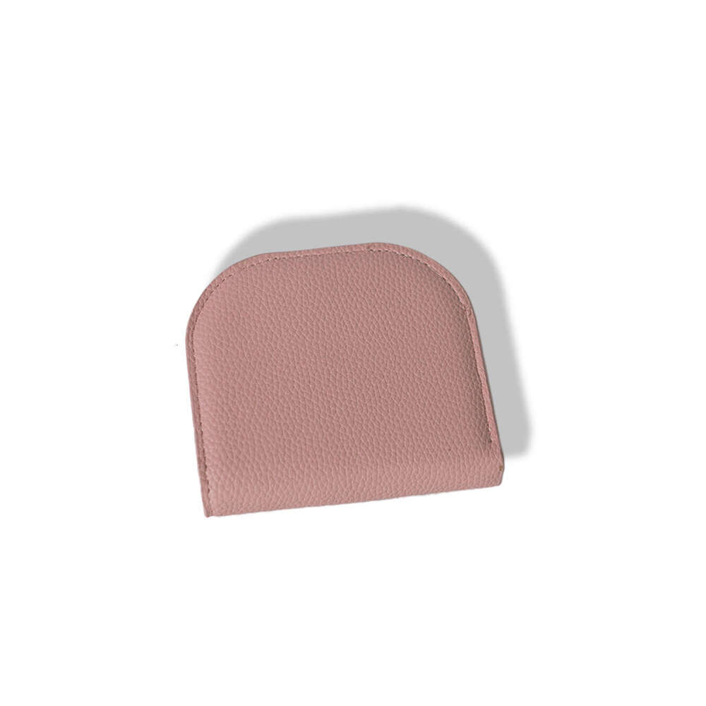 Solid Color Ultra-thin Semi-circle Short Women's Wallet High-end Feel Money Clip Student Mini Coin Purse