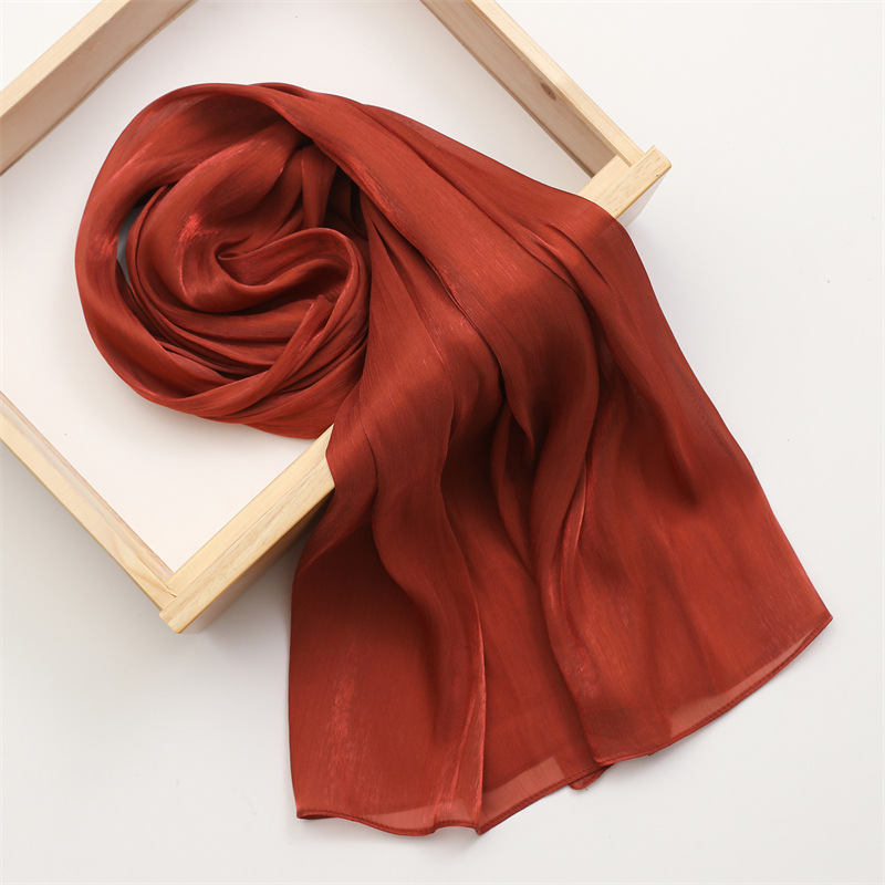 K1035 New style small fresh and soft spring, summer, autumn and winter solid color Japanese and Korean scarf sun protection warm shawl cotton and line