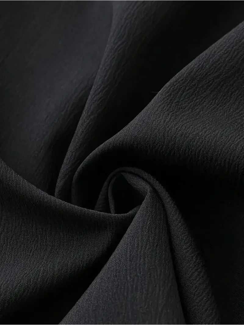 Women Plus Size 1XL-5XL Fashion Solid Color Wide Leg Pants Fe Casual Ele Drstring High Waisted Loose Long Trousers XJ250616