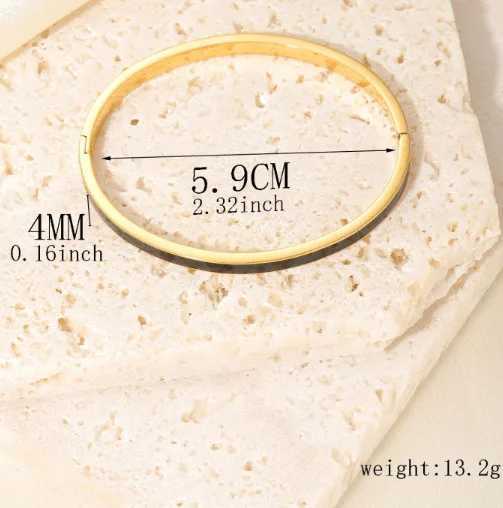 CARLIDANA Luxury Colorful Orange Enamel Bangles for Women Party Gift Fashion Bangles Original Stainless Steel Jewelry Z250616