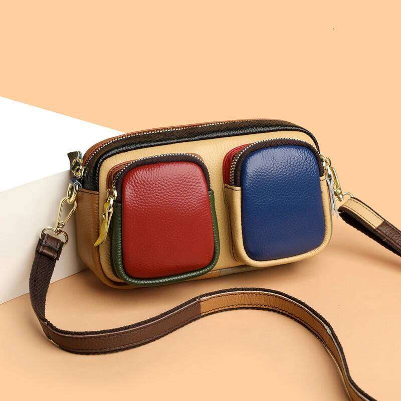 Designer Genuine Leather Tote Cowhide Crossbody For Women High Capacity Handbags Female Shoulder Messenger Bags