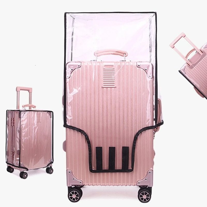 Dustproof Transparent Luggage Cover PVC Waterproof Protector Suitcase Covers Storage Fashion Travel Accessories 250615