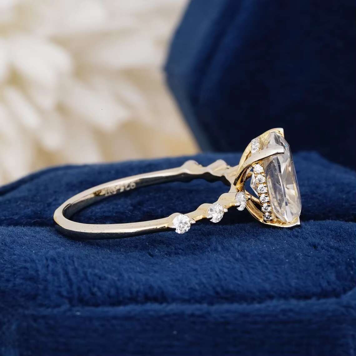 Trendy and Unique Designed Unisex Fine Jewelry Collection 14k Gold Plated Moissanited Diamond Studded Rings for Sale