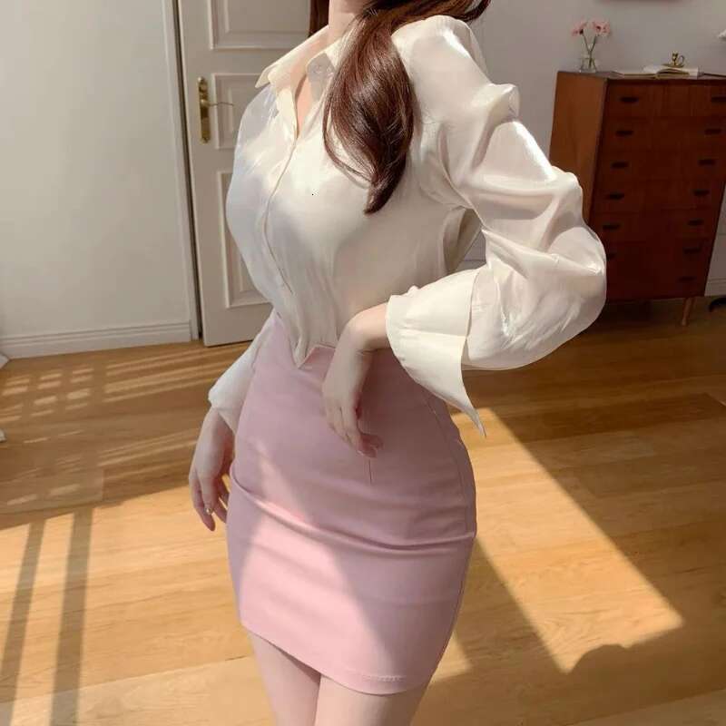 Wrap Skirts for Woman White Womens Skirt Tight To Knees Length Office Formal High Waist Modest Cheap New In Vintage Y2k Clothes