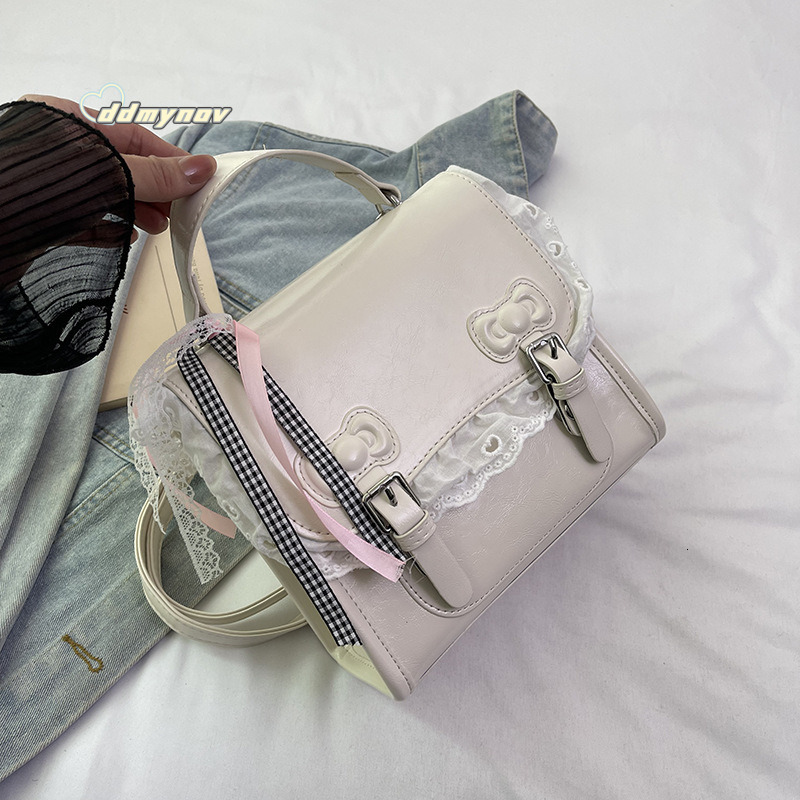 Academy Simple Backpack for Women 2025 Spring Summer Korean Sweet Style Versatile Casual Commuter Shoulder Crossbody Bag ddmynov ddmynov ddmynov