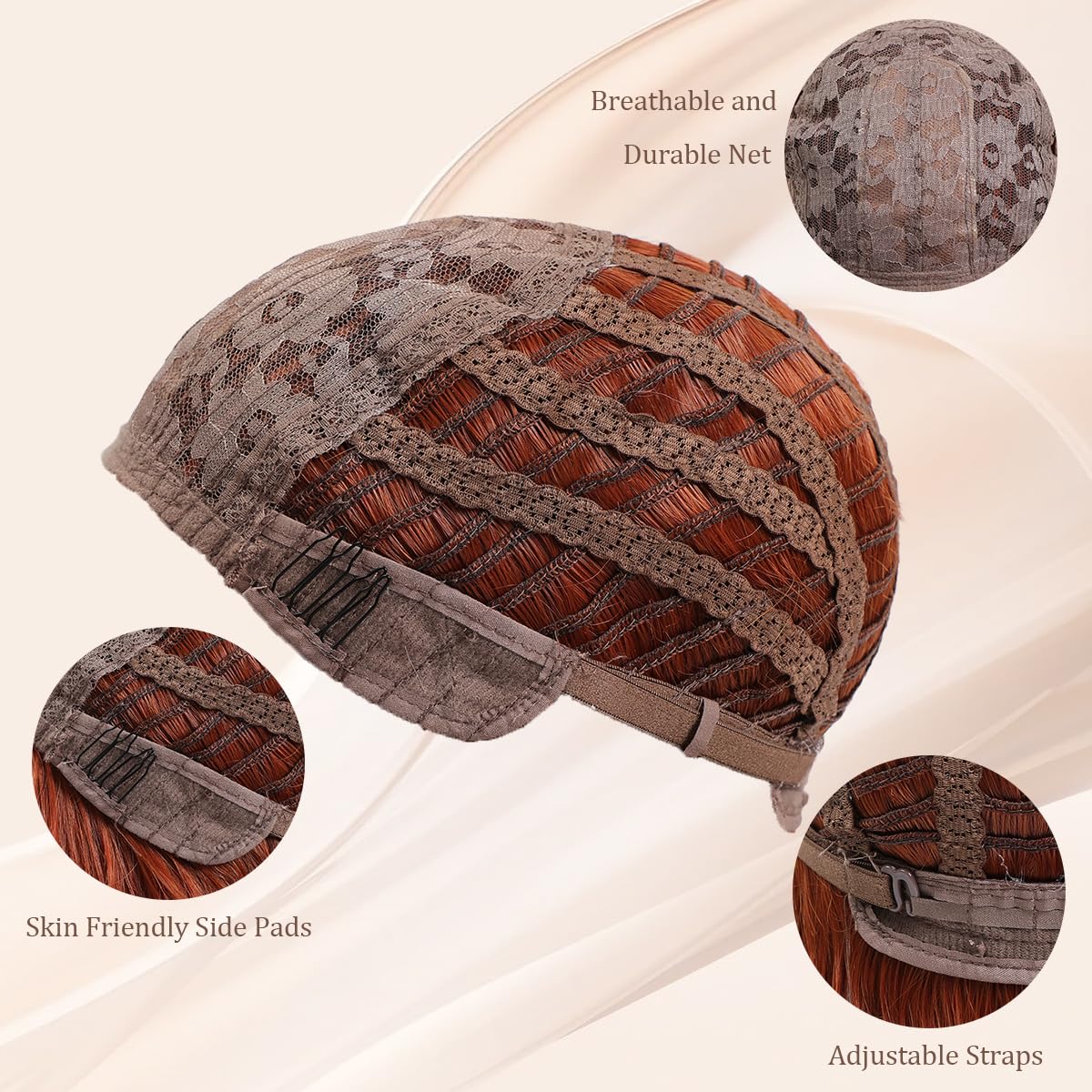 40 inch women's long wavy wig with bangs faux hair texture, natural appearance synthetic heat-resistant hair Bohemian wig for daily parties and H