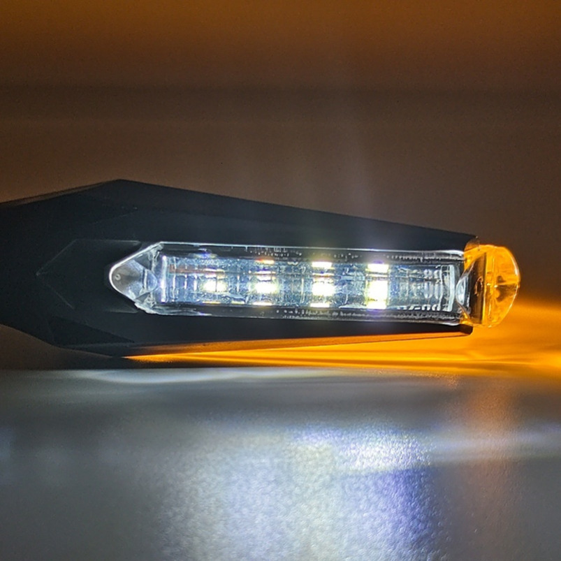 LED Double-sided constant-direction lamp 24-60V High Brightness Strong Motorcycle Modified Headlight Racing Indicator Signal Light turn signal 2 pcs