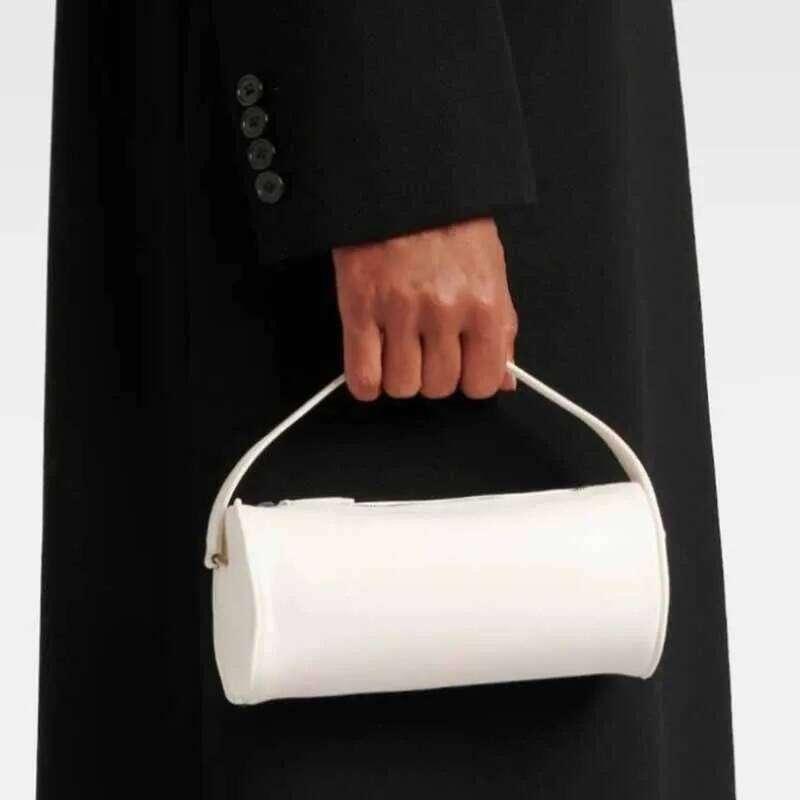 French Full-Grain Calfskin Mini Handbag Designer Ladies Leather Shoulder Strap Messenger Underarm Barrel Cross Wallet2025