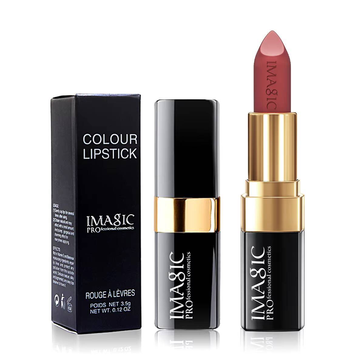 IMAGIC 12-Color Lipstick Matte Velvet Pigment Nude Rouge Waterproof Long Lasting Lip Profissional Cosmetics Beauty happy