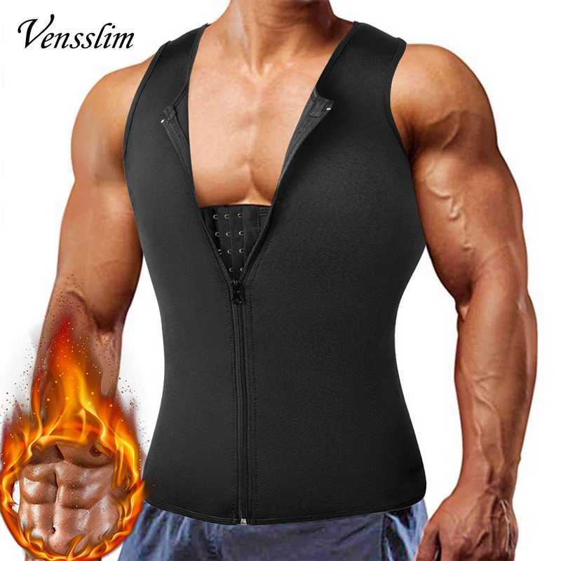 Vensslim Neoprene Slimming Belt Belly Men Slimming Vest Body Shaper Neoprene Abdomen Fat Burning Shapewear Waist Sweat Corset W250616