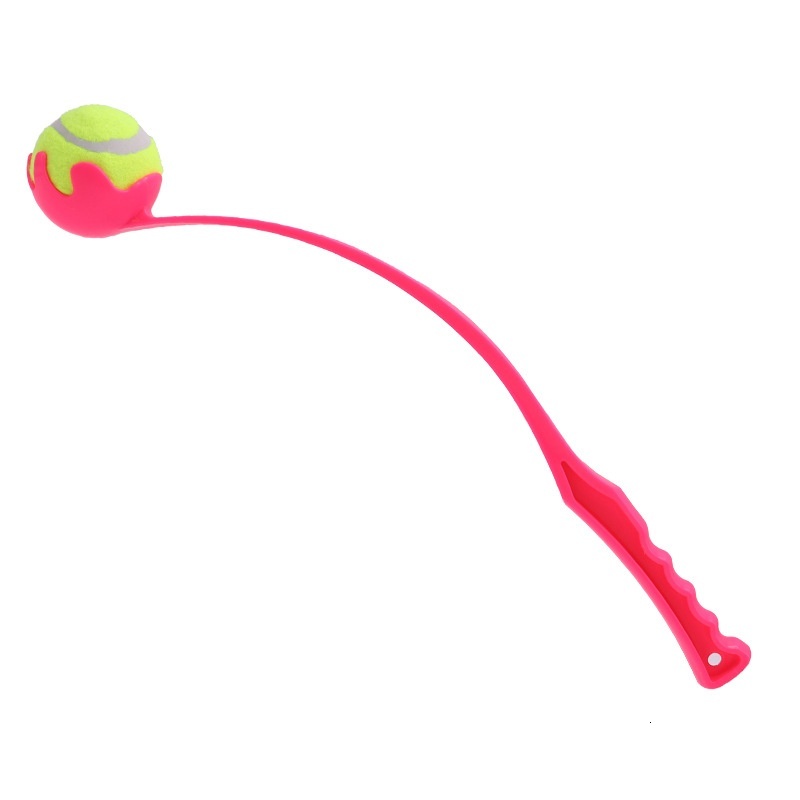 Toy Launcher Outdoor Pet Interactive Tennis Thrower Teaser Ball Stick Dog Training Device