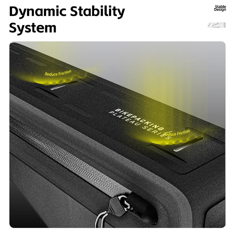 Rhinowalk Bicycle Frame Bag Bikepacking IPX4 Waterproof 2.6L/1.7L For Mtb Road Gravel Bike Accessories Paint-safe Secure Fit 250610