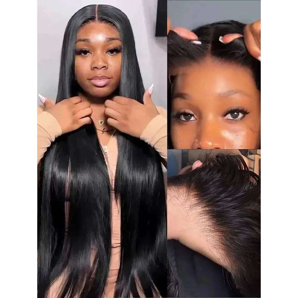 30 40 Inch Straight Human Hair 13x6 HD Frontal Wig Brazilian 13x4 Lace Front 6x6 Glueless Wigs PrePlucked For Women