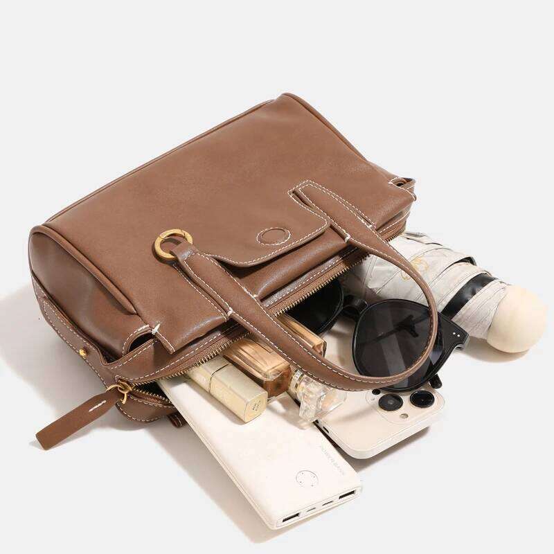 Women's Bags Designer England Style Pillow Bags For Women Designer Handbag Purses New In PU Vintage Button Top Handle Multi-Layer Shoulder