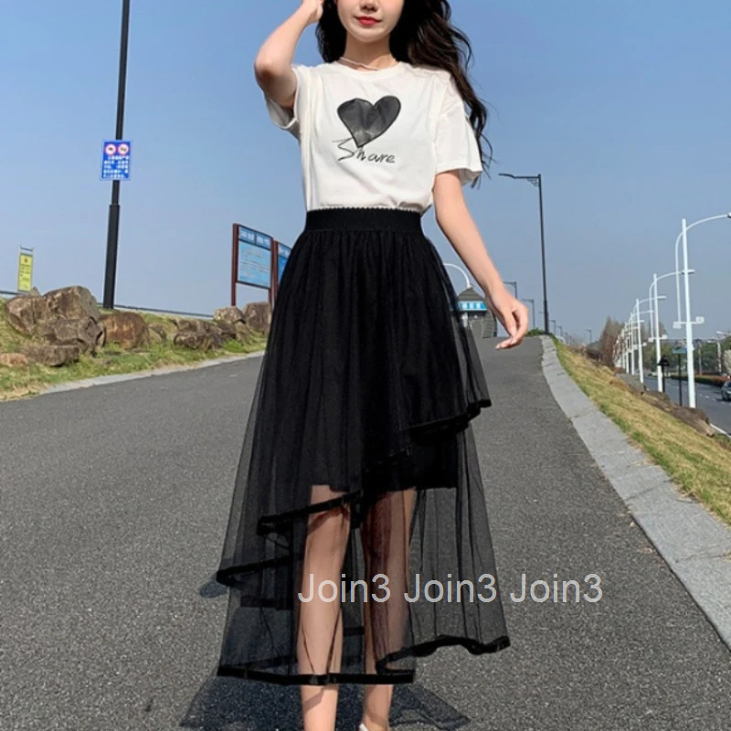Ruffle Woman Skirt High Waist Patchwork Skirts For Women Stylish Luxury Elegant Casual Premium Offer Aesthetic Hot Summer 2025 V