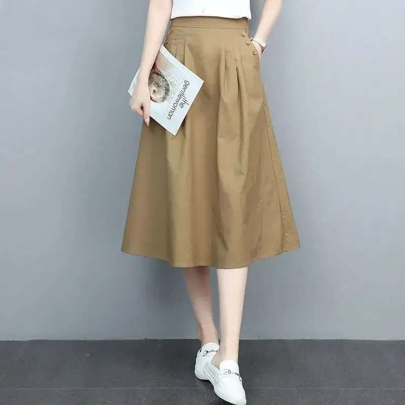 Woman Skirt A Line Korean Style Skirts for Women Stylish Luxury Elegant Cheap Fashion Chic New In 2025 Trend Harajuku Casual V
