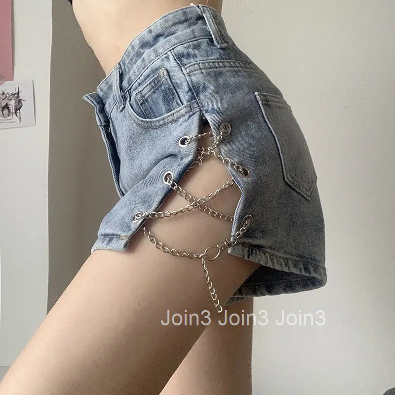 Short Pants for Woman To Wear Sexy Mini Womens Shorts Jeans Denim Biker Clothes Design Outfits Aesthetic Korean Style Elasticty