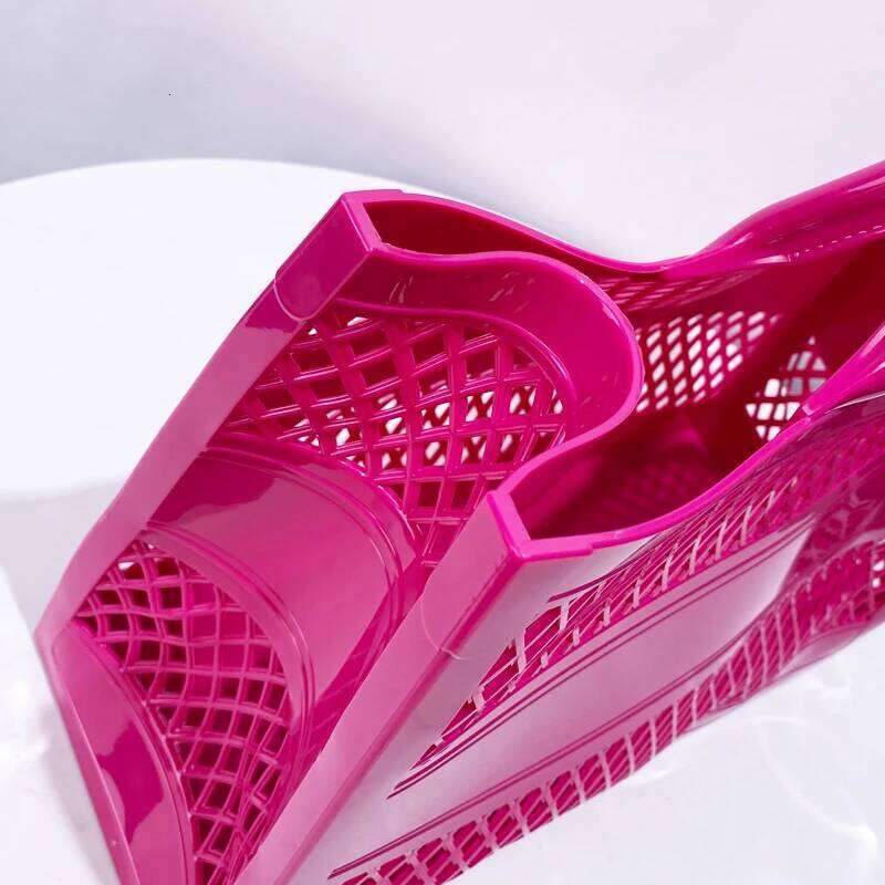 Women's Bags Designer Fashion Jelly Buns Tote Bags For Women Designer Handbag And Purse New In PVC Hollow Out Top Handle Underarm Shoulder