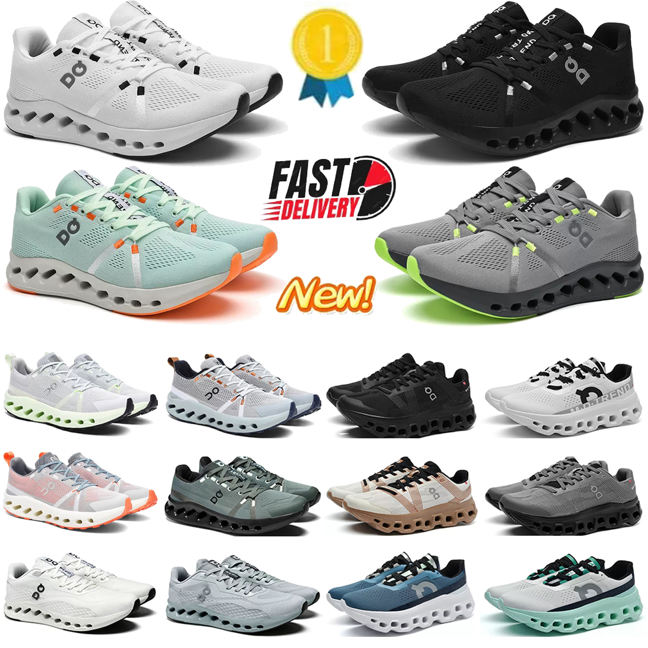 Designer Shoes New Lightweight Casual Shoes Men's Outdoor Sneakers Fashion Comfortable Trend Mesh Shoes Black and White Hot Color Matching Sneake