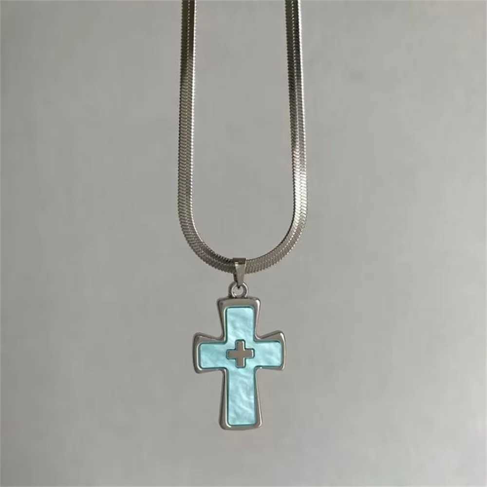 New Arrival Y2K Cross Necklace With Ins Style Dark Gothic Punk Style Niche Design Unique And Spicy Style V250616