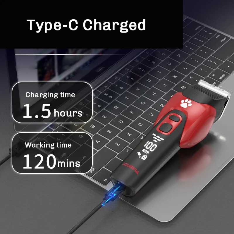 Electric Professional Pet Hair Clipper Big Dog Trimmer Shaver Rechargeable Animal Cats Hair Trimmer Cutting Machine for Sheep 250614