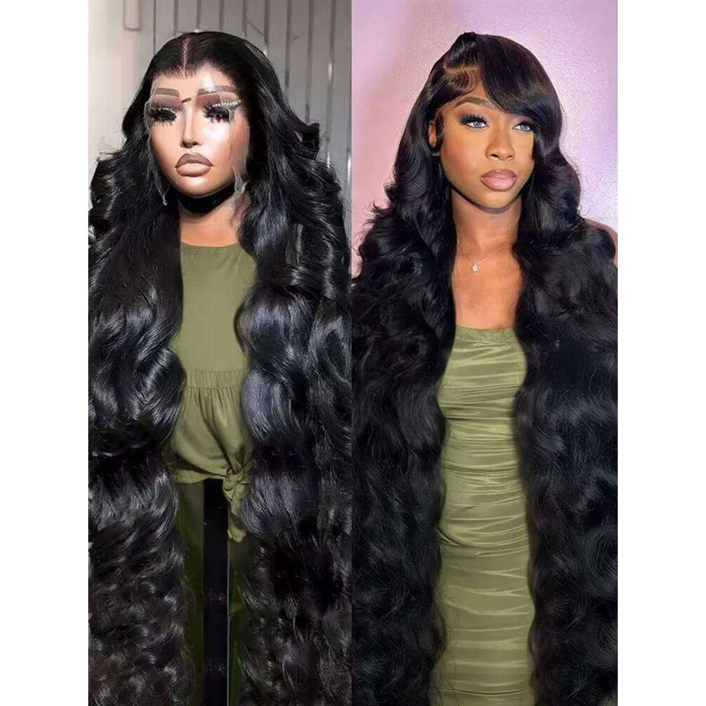 Indian Raw 30 36 Inch 13X6 Frontal Body Wave 13X4 HD Lace 100% Human Hair 5X5 Glueless Wigs Ready To Wear
