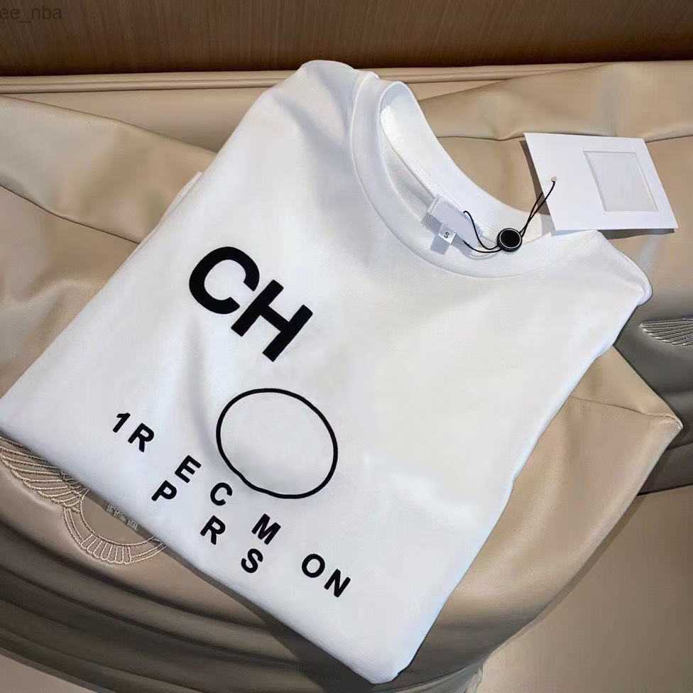 Womens Tops T-Shirts Summer New T-Shirts Striped Metal Brand Embroidered Lettering Regular Short Sleeve Womens