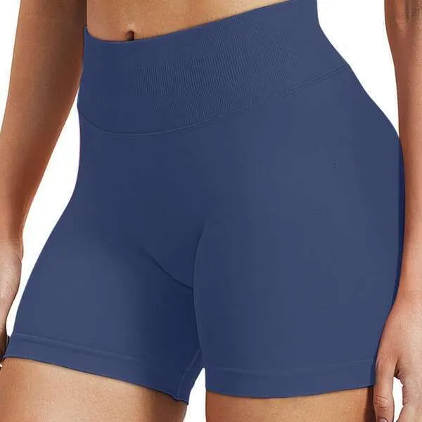 DHEssentials Womens Seamless Scrunch Butt Shorts High Waist Workout Yoga Fitness Biker Shorts