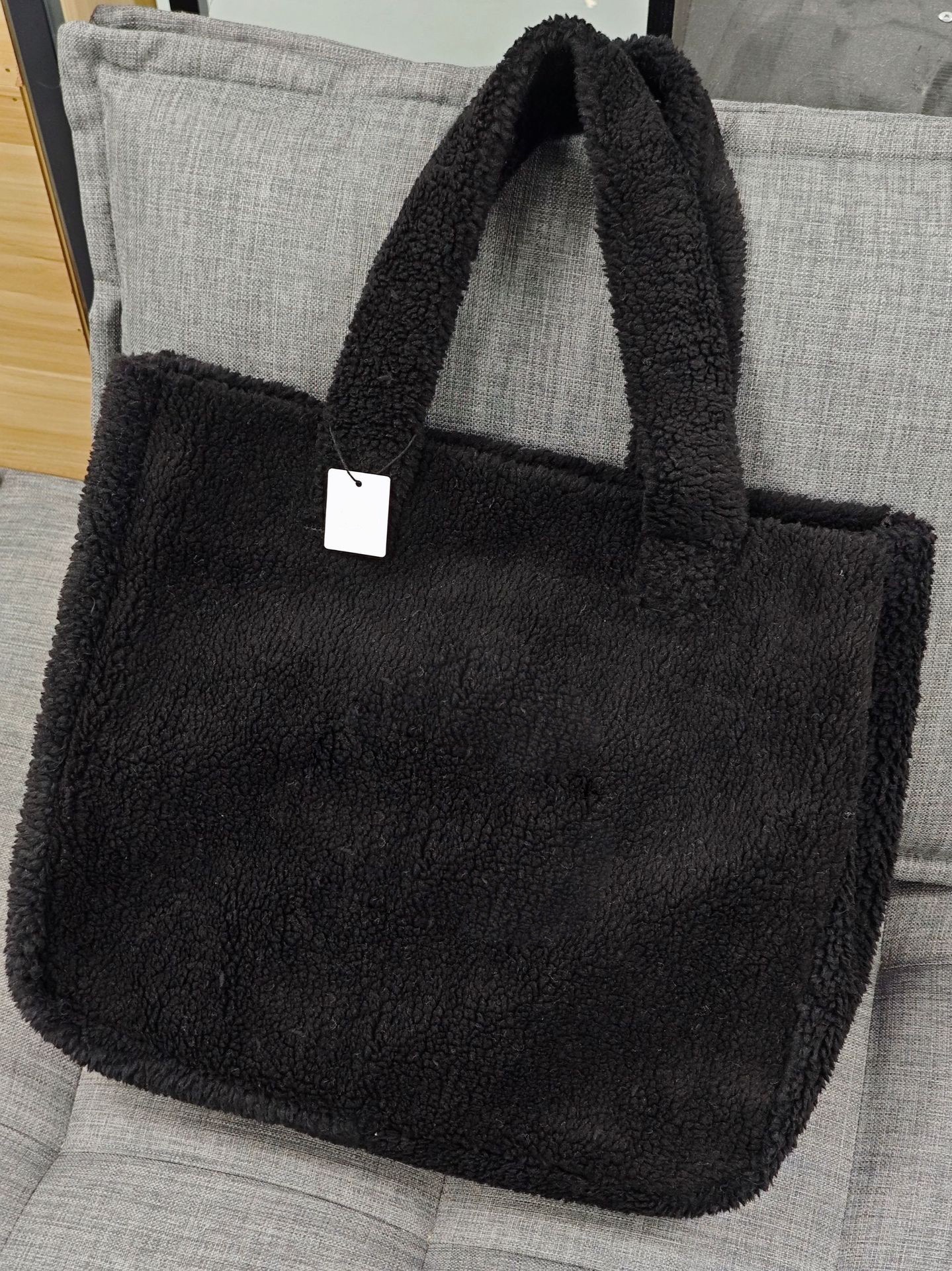 117 Women Yoga Gym Shopper Plush Tote Handheld Yoga Large Capacity Gym Bags Travel Bag Shopper Tote Bags