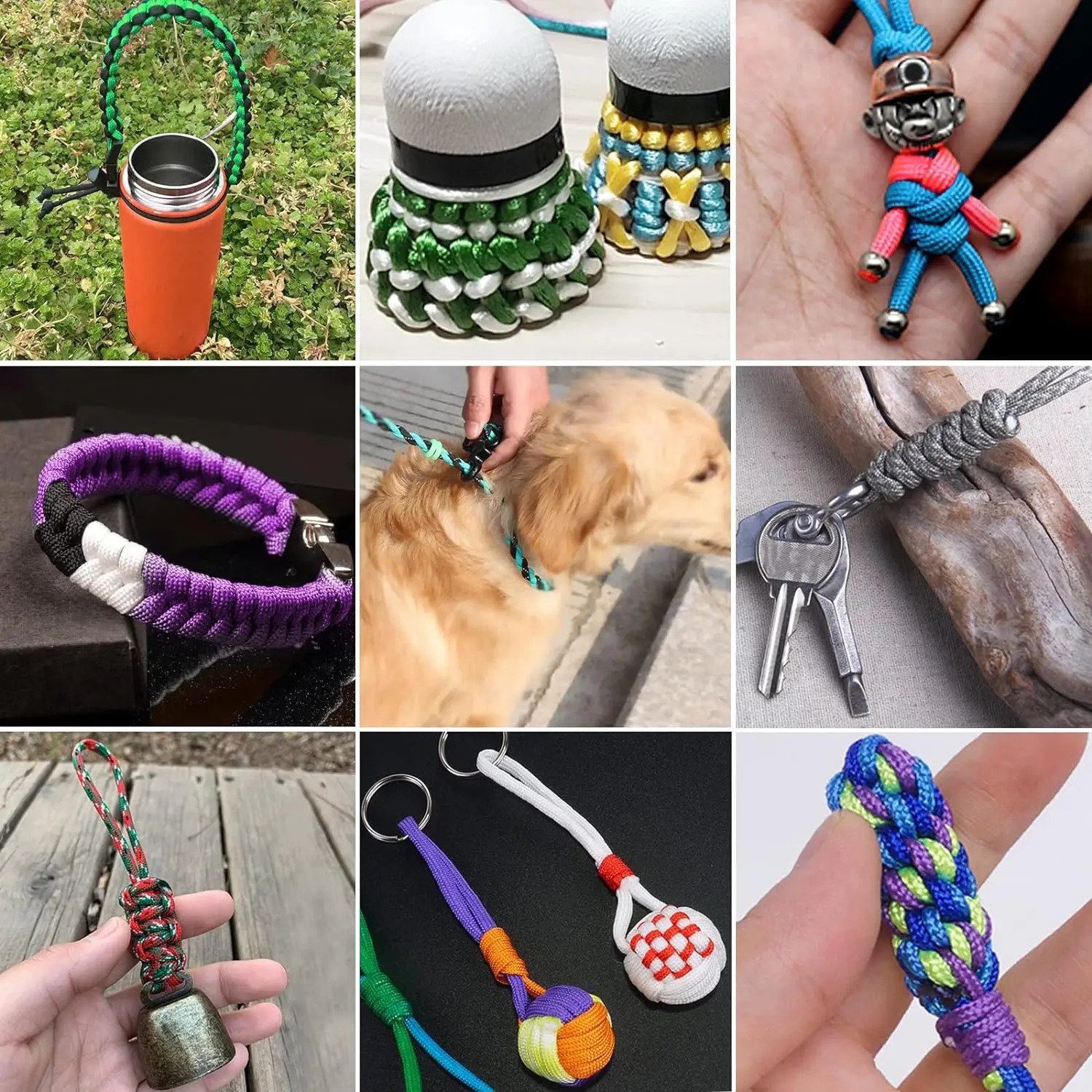 7 Core 550lb Paracord 31m Dia4mm Survival Parachute Rope Tent Accessories For DIY Making Lanyard Bracelet Dog Collar Idea Gift 250611