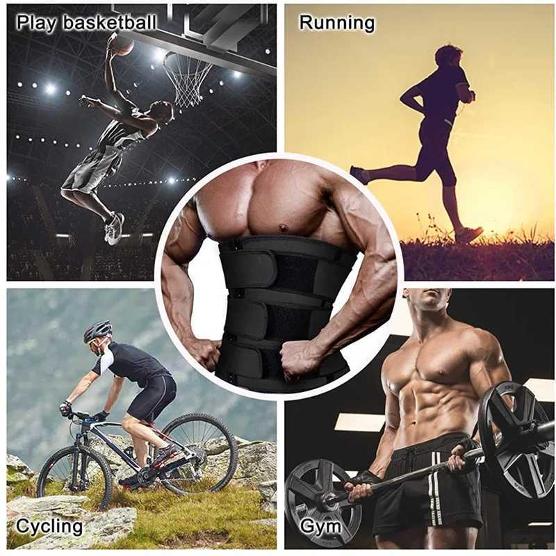 Chest Abdominal Binder Men Waist Trainer Corset Slimming Sauna Belt Flat Belly Fat Burner Sweat Suit Reductive Girdle Shaper W250616