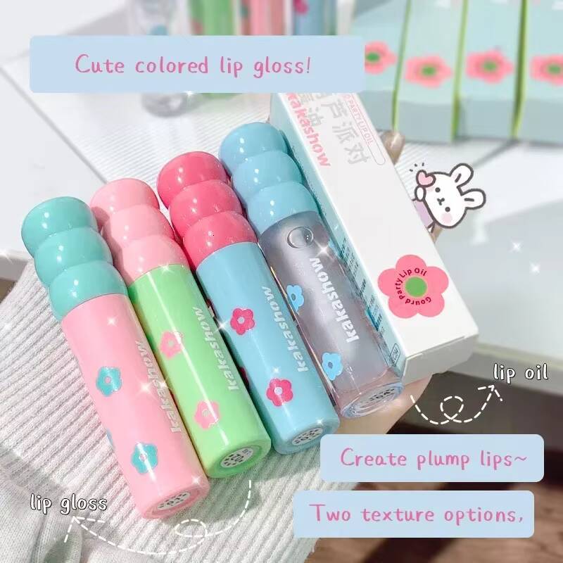 Cute Lipgloss Matte Velvet Gloss Long Lasting Waterproof Lipstick Moisturizing Lip Makeup tint Korean Cosmetics NEW happy