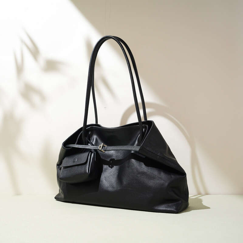 Straw Beach Tote New Trendy Fashion Single Shoulder Women S Niche Design Genuine Leather Large Capacity Commuter Casual Tote Bag Straw Large Tote