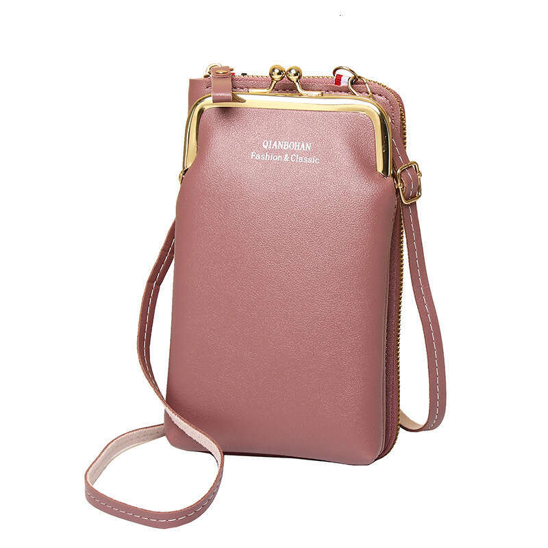 New Women's Crossbody Vertical Multi-Functional Wallet Korean Style Shoulder Bag