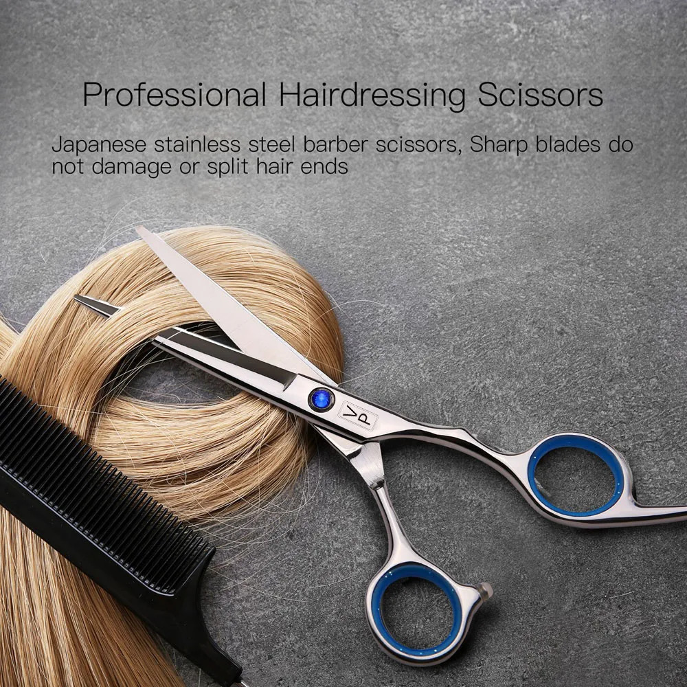 Professional Hairdressing Haircut Scissors 6 Inch 440C Barber Shop Hairdressers Cutting Thinning Tools High Quality Salon Set 250611