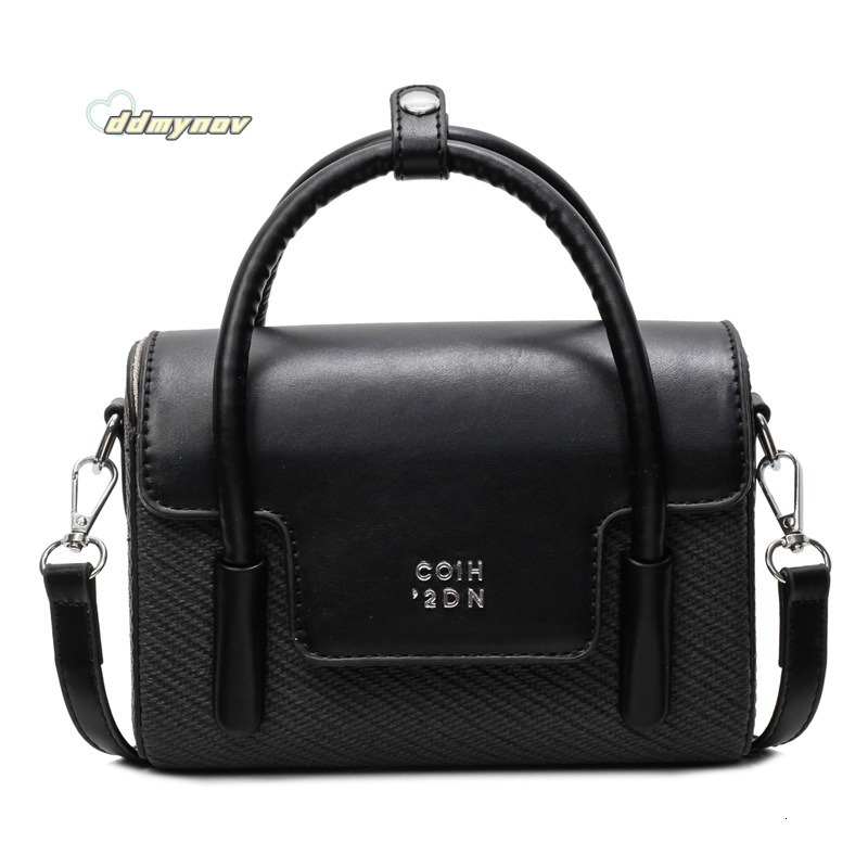 Niche Handheld Small Square for Women 2025 Spring Simple Versatile Color-Block Commuter Shoulder Crossbody Bag ddmynov ddmynov