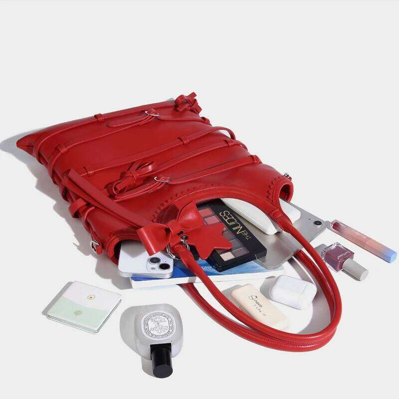 Women's Bags Designer Casual Slim Bags For Women Designer Handbag Purses New In PU Bow Belt Buckle Decoration Top Handle Underarm Shoulder