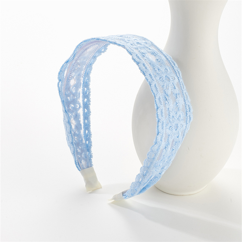 Sweet floral headband female wide lace flower hair band headdress sweet Mori women's system pressed hair wider hair band headwear