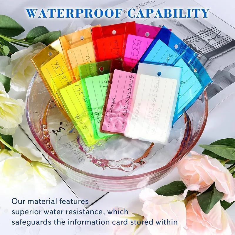 1020PCS Luggage Tag Boarding PVC Baggage Tags Travel Accessory Women Men Suitcase ID Address Name Holder Bag Label 250615