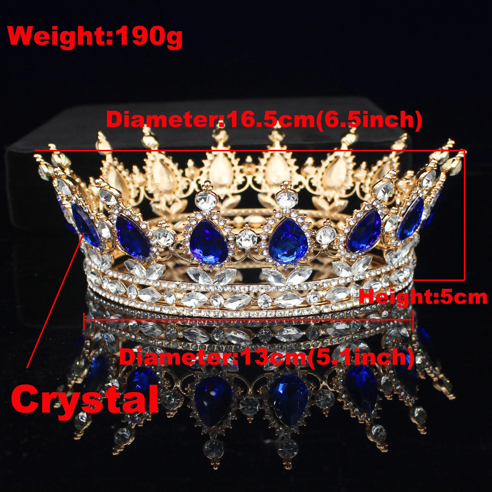 Pink Crystal Tiaras and Crowns Queen Princess Pageant Diadem Women Girl Hair Ornaments Bridal Wedding Hair Jewelry Accessories 250603