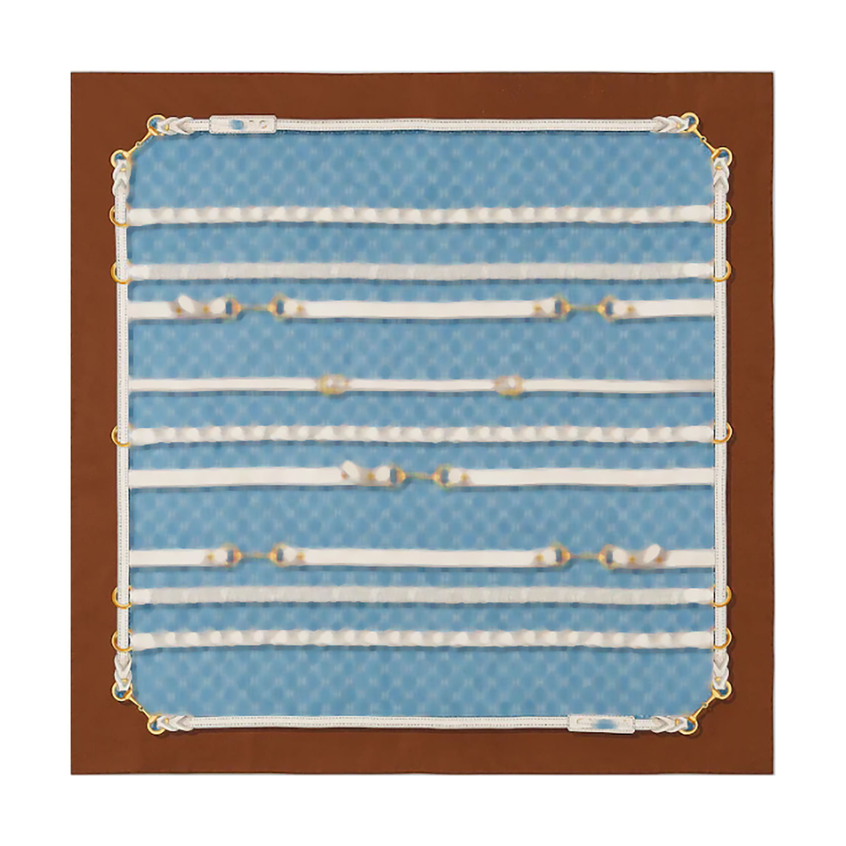 Letter Print Silk H… - image