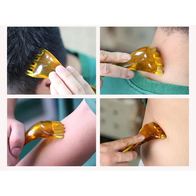 Head Massager Scalp Gua Sha for Body Neck Leg Massage Fiveclaw Scraping Stick Claw Visage 250605