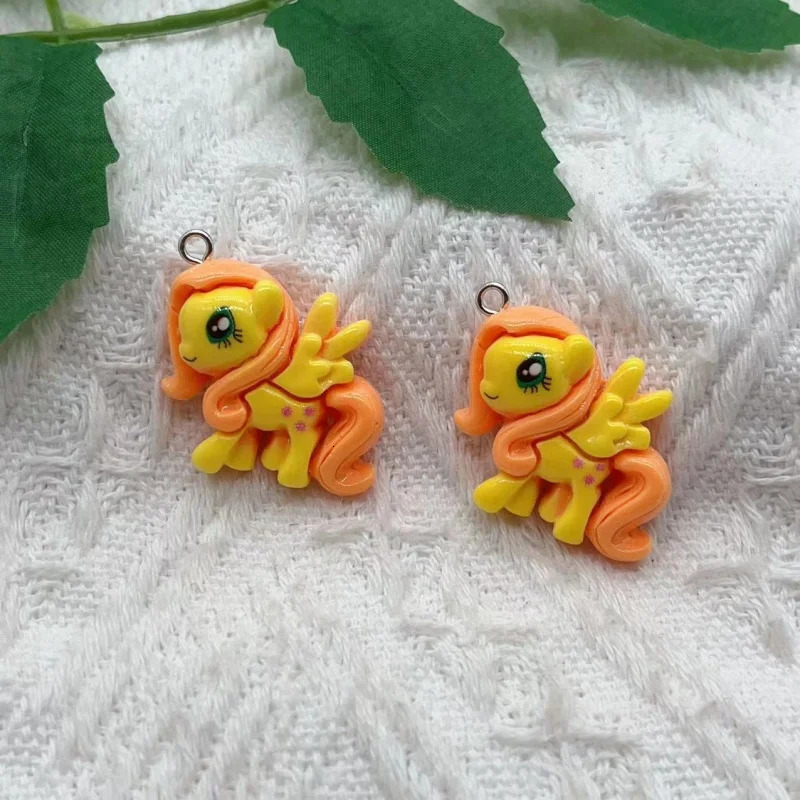 10pcs Resin Animal Charm Pendant Necklace Keychain DIY Handmade Keychain Necklace Cute Earrings Charm 250609