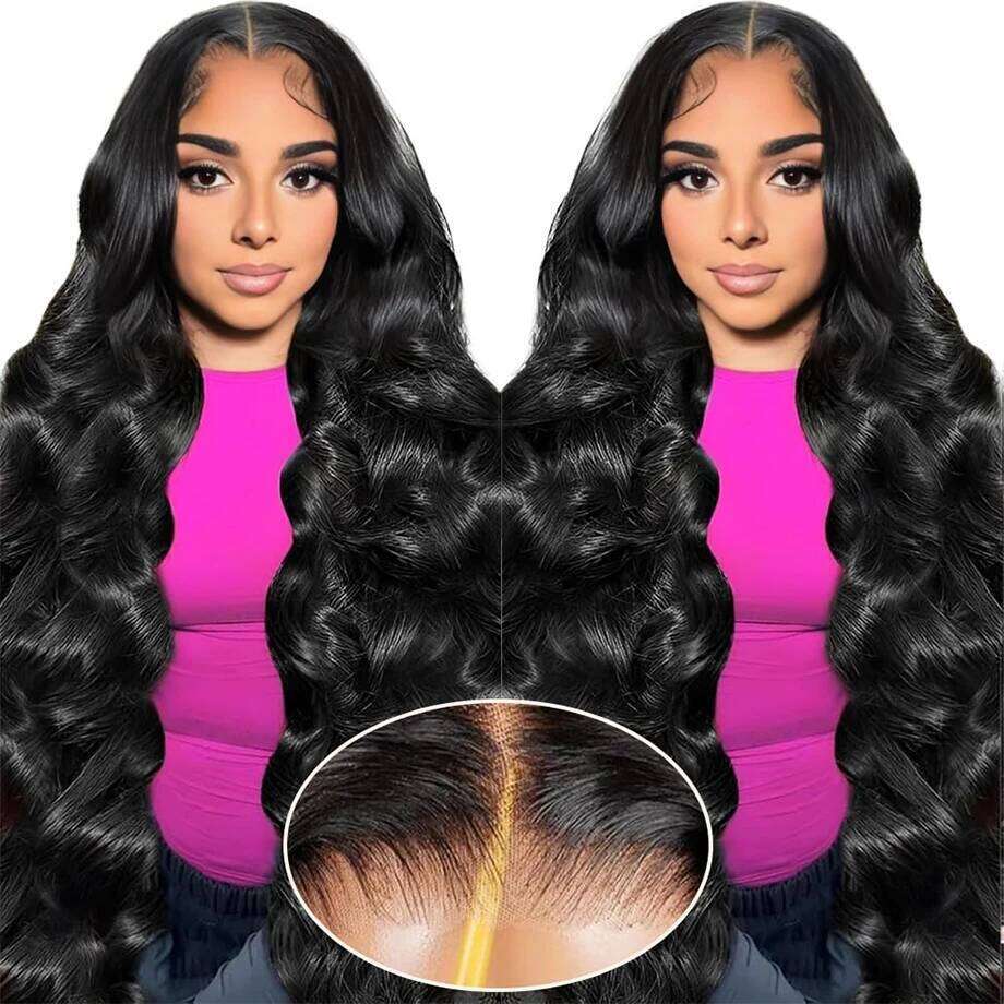 Glueless Body Wave 9x6 7x5 HD Closure Wig Indian Human Hair 4x6 5x5 Lace Front Wigs for Black Women Pre Plucked Ready to Go