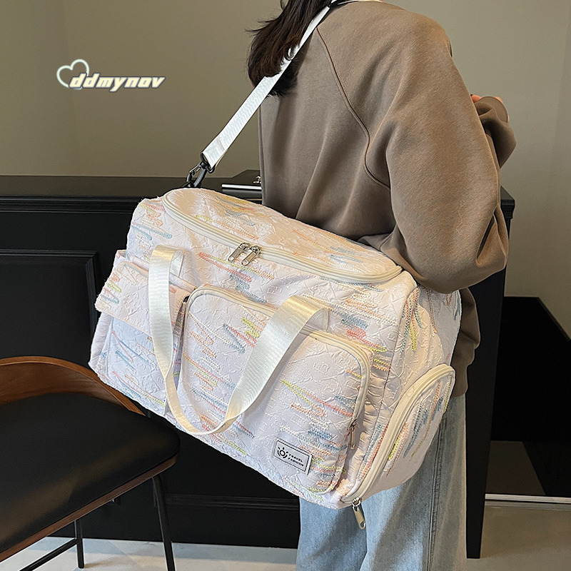 Short for Women, Large Capacity, Lightweight, Handheld, Dry Wet Separation, Sports Fitness Bag, Travel and Business Trip Luggage Bag ddmynov