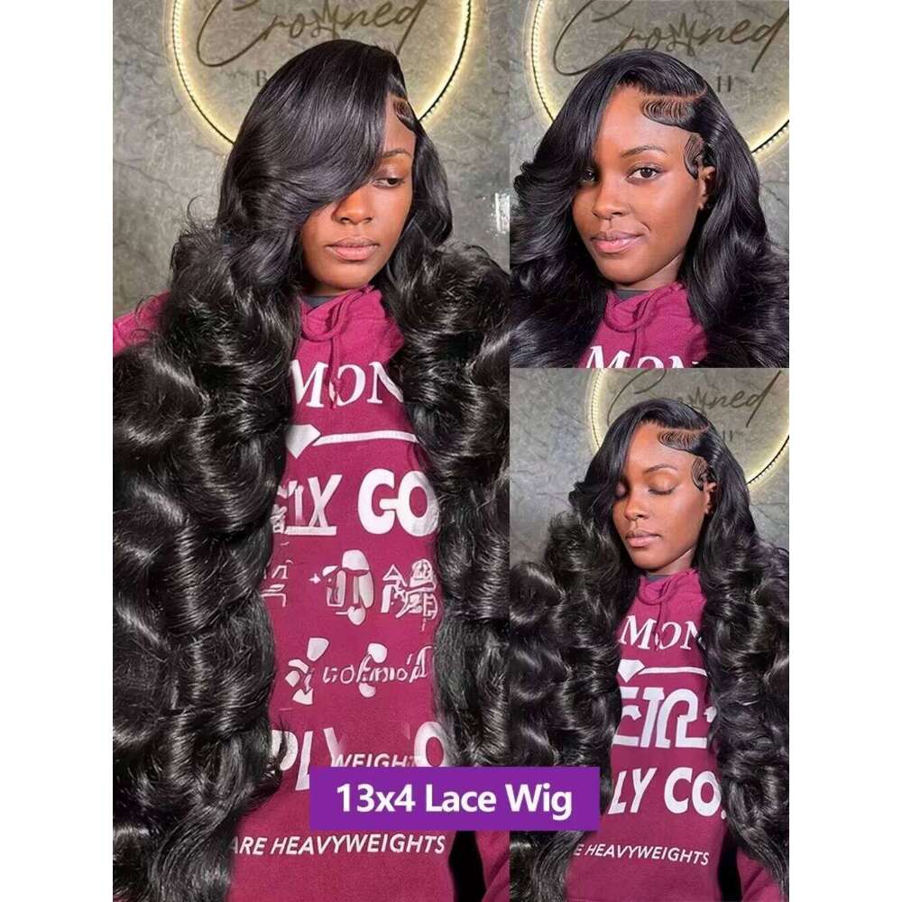 13x4 13x6 HD Front Body Wave Wig 220 Density 38 46 Inch 360 5x5 Full Lace Feontal Brazilian Human Hair Wigs For Black Women