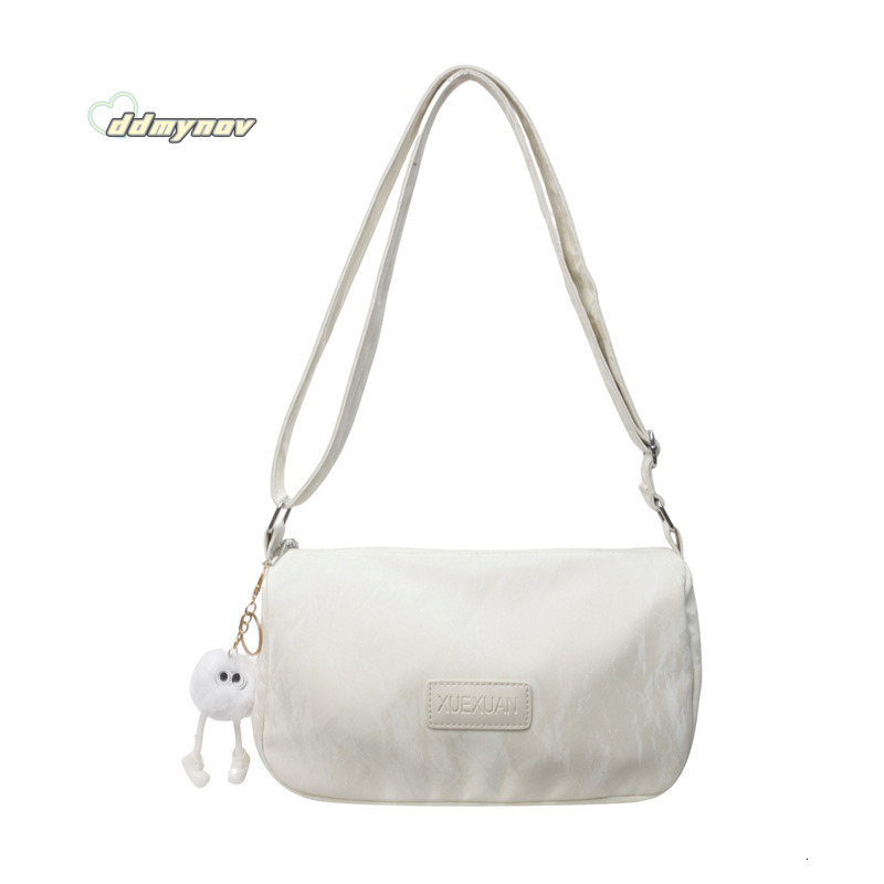 New Style Single Shoulder for Women, Simple and Versatile, Large Capacity, Water-Resistant, Light Luxury, Fashionable Trendy Commuter Crossbody Bag dd