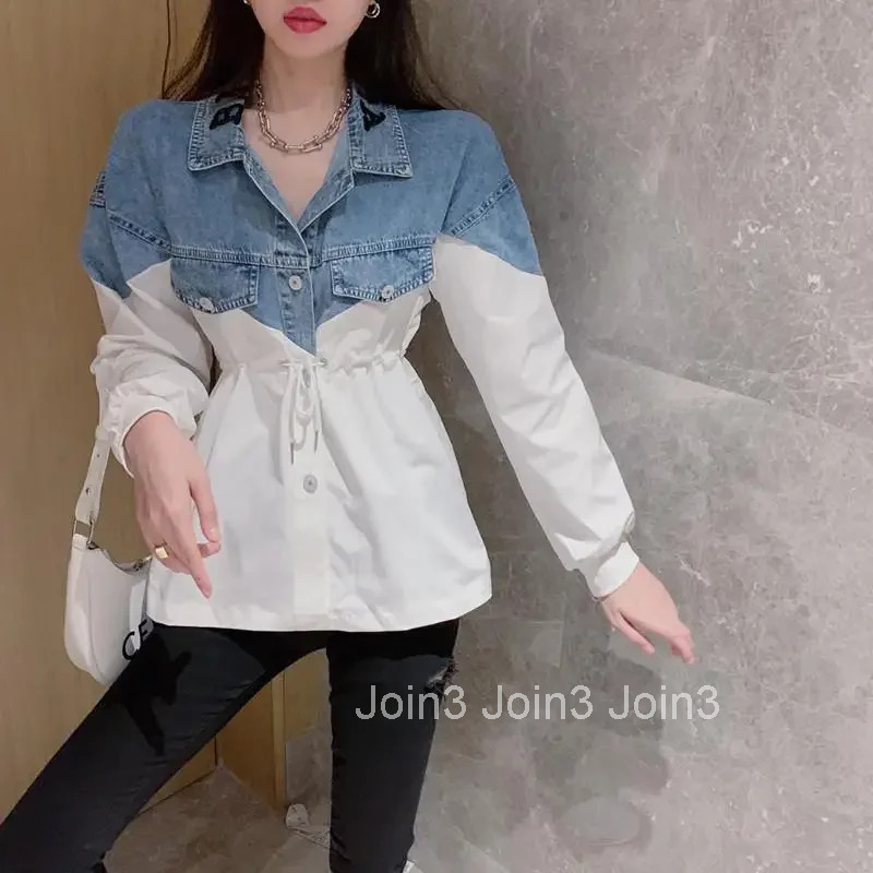 Womens Denim Jackets Small Crop Short Korean Female Jeans Coats Casual New In Vintage Long Sleeve Original Promotion Low Cost