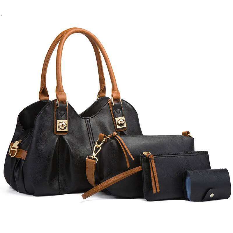 New retro mother child three piece set European and American fashion handbag shoulder diagonal cross bag tote y2k