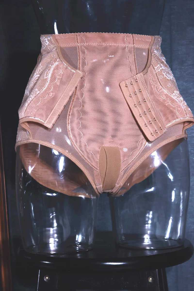 Men Abdomen Slimming Belt Underwear Men Shapewear High Waist Trainer Panties Male Transparent Mesh Lace Trimmer Undergarment W250616